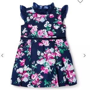 Janie and Jack Navy Floral Dress
